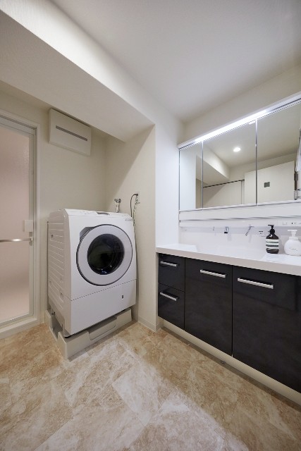 生活スタイル・家事効率を考えた動線に繋がる洗面空間
