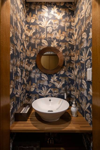 センスが光るこだわりの手洗いスペース