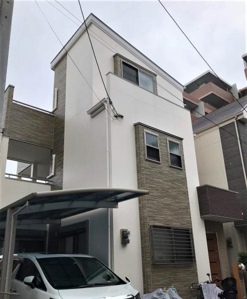 艶感をバランス良くつけて外壁クリヤー塗装
