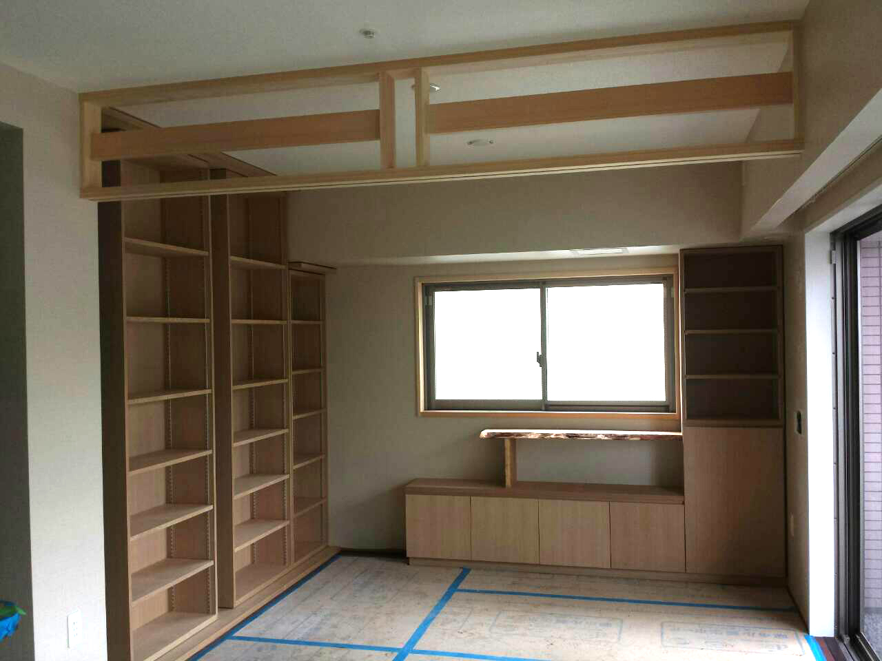 銘木を使った造作家具