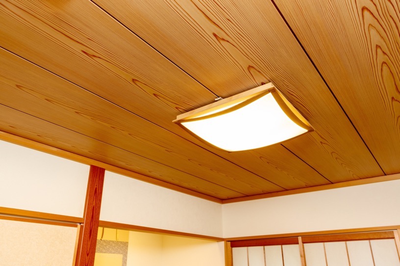 イナゴ天井板 和室天井板 杉赤杢 8帖用 6尺x尺5 16枚 関東間 - 5
